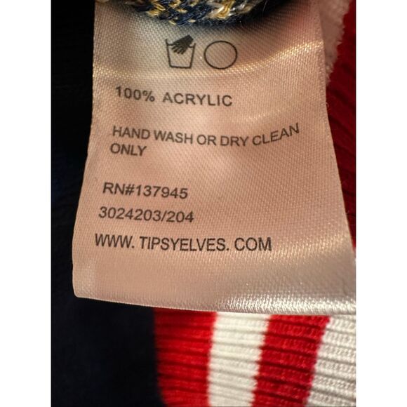 Tipsy Elves Women Sleighin It Reindeer/Christmas Crewneck Sweater, Size M - Picture 9 of 9